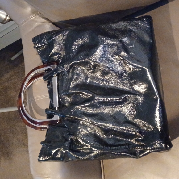 Elie Tahari Patent Leather Tote - Picture 1 of 10